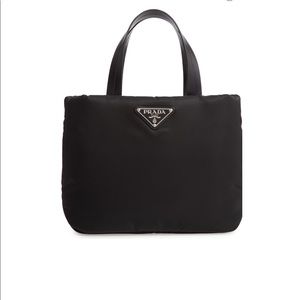 Prada small nylon tote in Nero